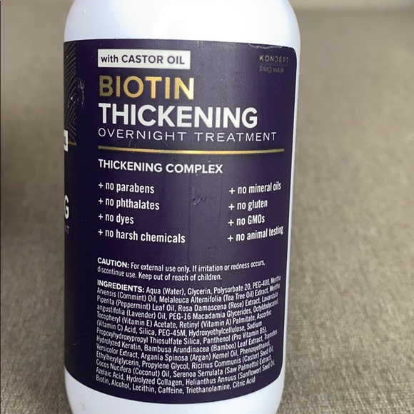 Koncept Pro Hair Hair Biotin Thickening Overnight Leave In